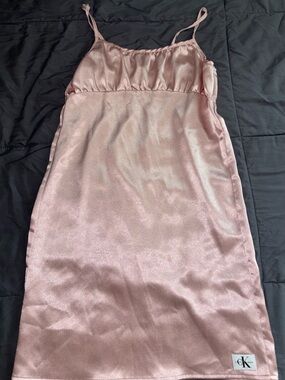 Calvin Klein Jeans Rose Pink Satin Slip